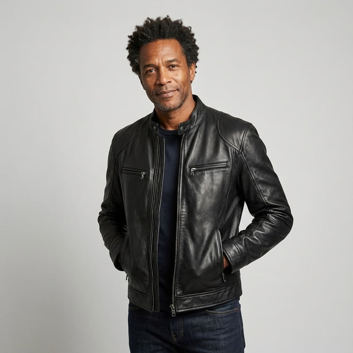 Renzo Leather Moto Jacket