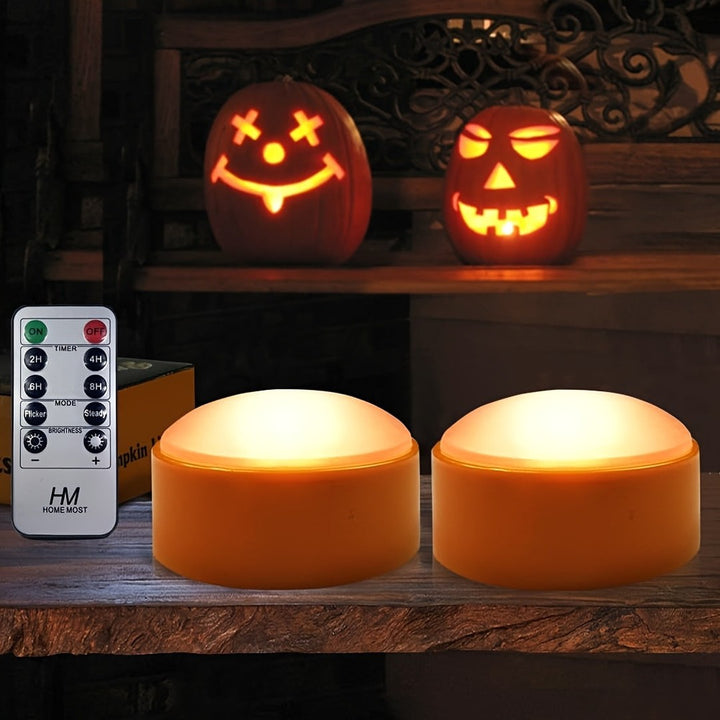 Flickerpatch - LED Pumpkin Tea Light Set