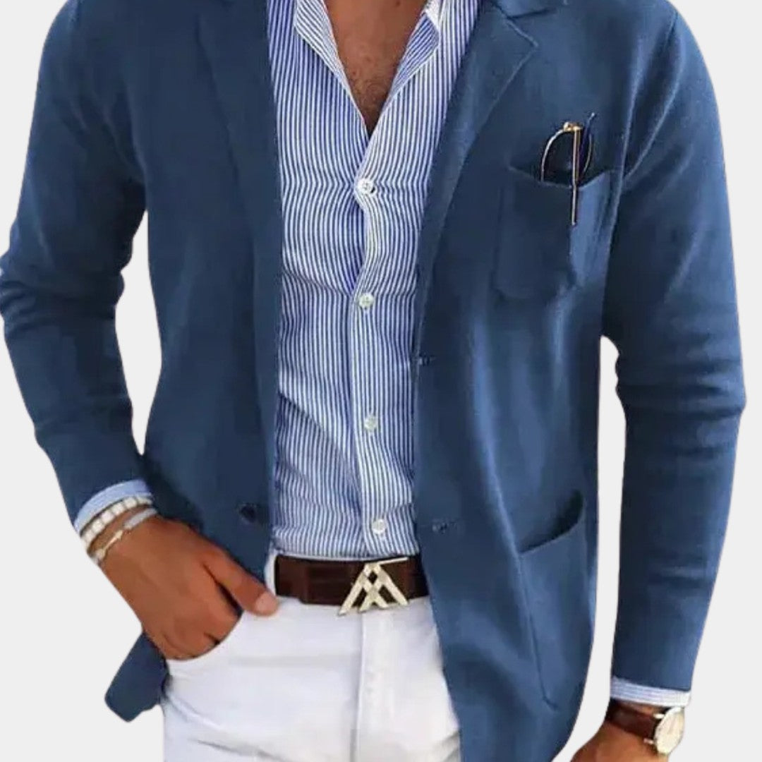 KNIT BLAZER JACKET FOR MEN