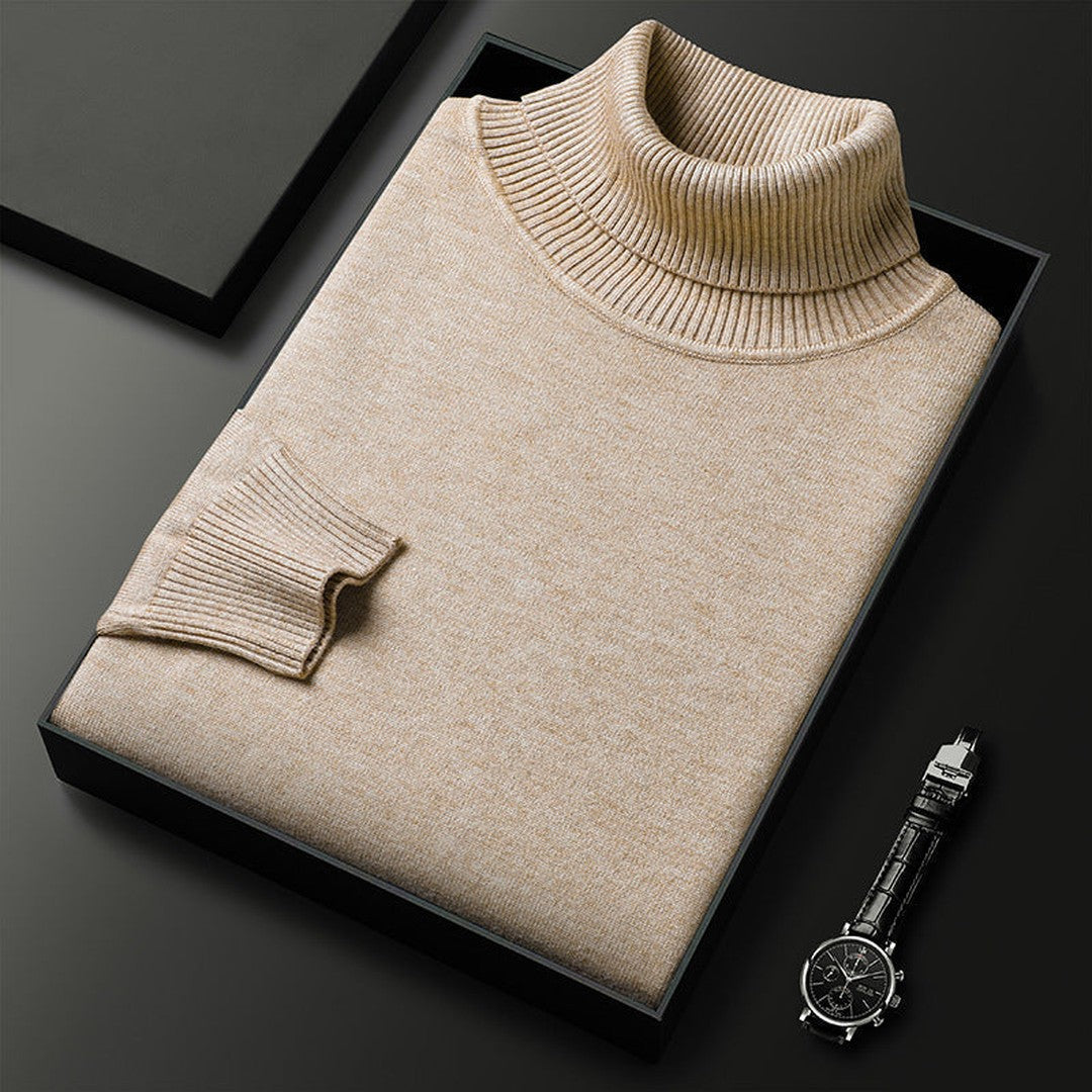 Ribbed Roll-Neck Sweater