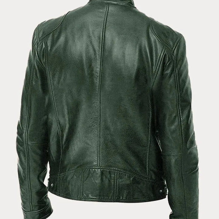Leather-Look Biker Jacket