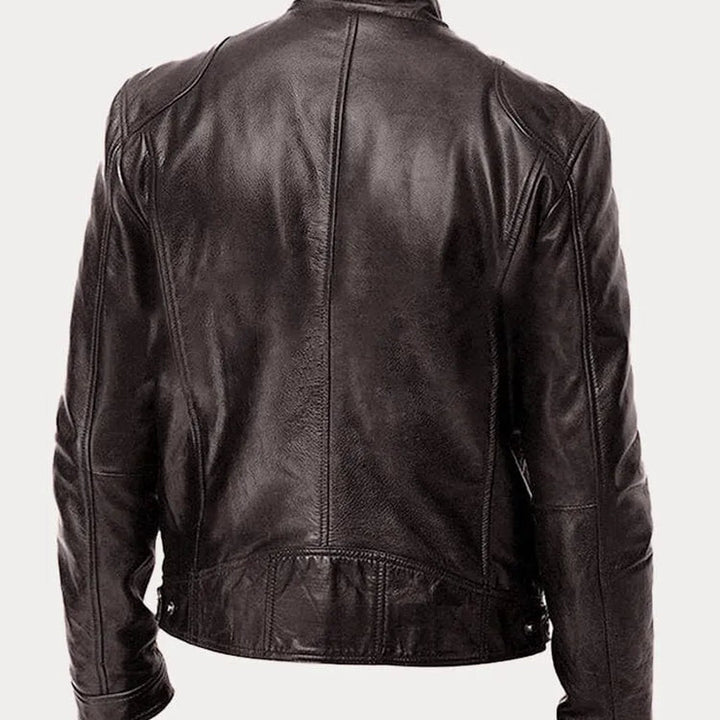 Leather-Look Biker Jacket