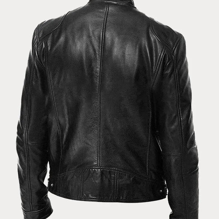 Leather-Look Biker Jacket