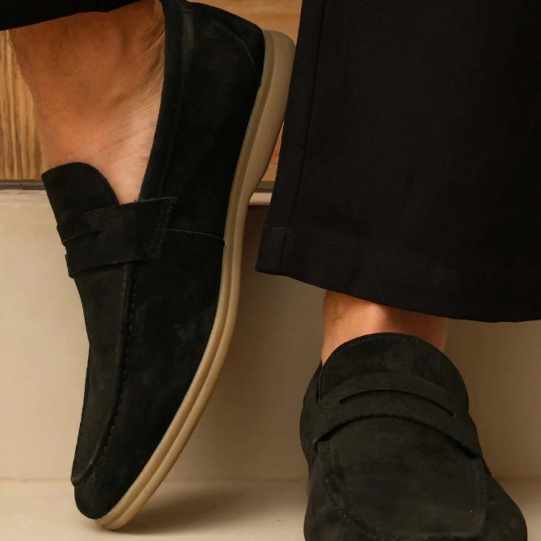 ATHÈNES Suede Leather Loafers