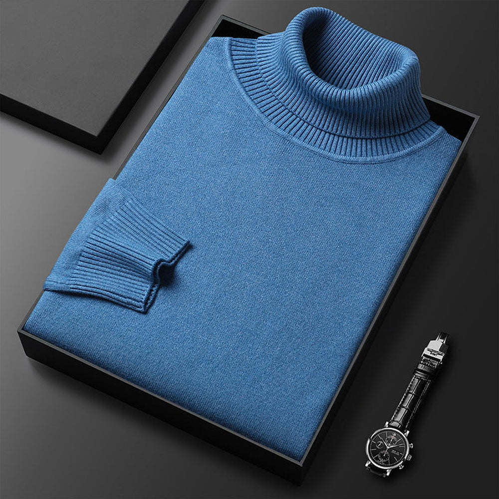 Ribbed Roll-Neck Sweater