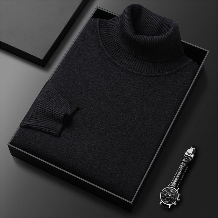 Ribbed Roll-Neck Sweater