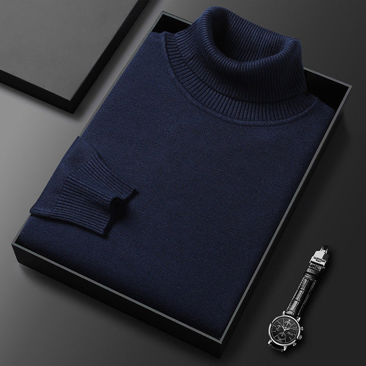 Ribbed Roll-Neck Sweater