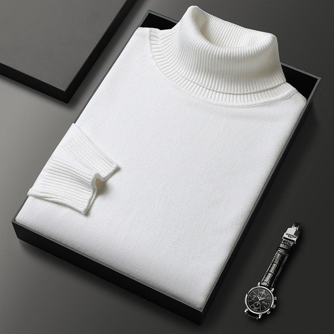 Ribbed Roll-Neck Sweater