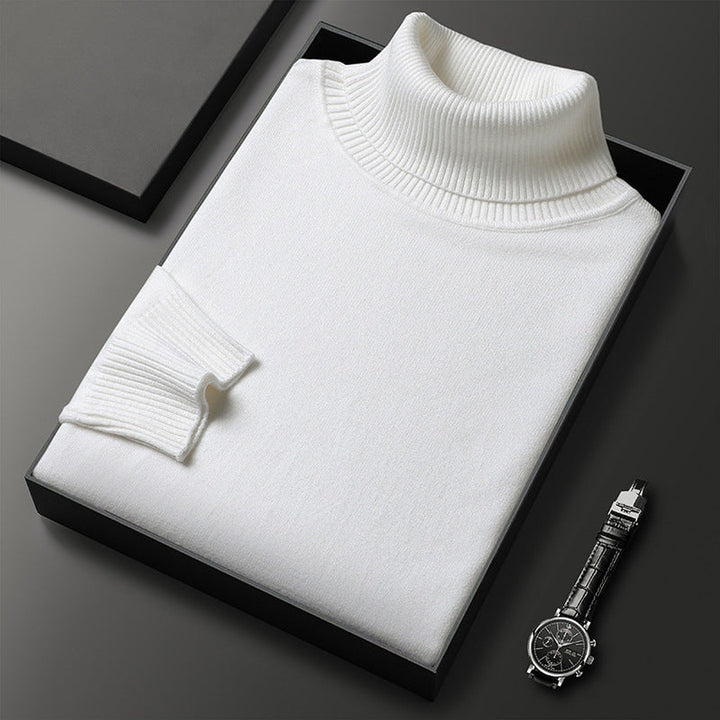 Ribbed Roll-Neck Sweater