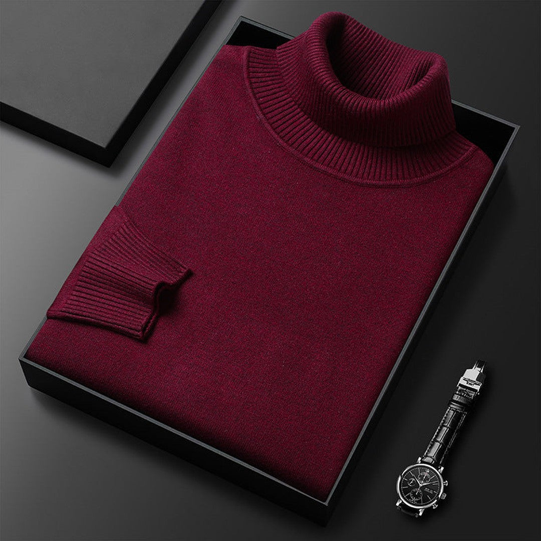 Ribbed Roll-Neck Sweater