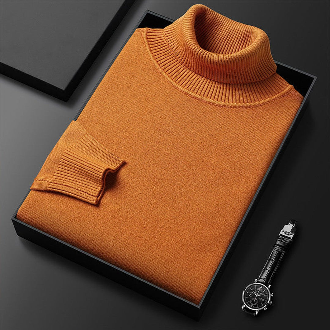 Ribbed Roll-Neck Sweater