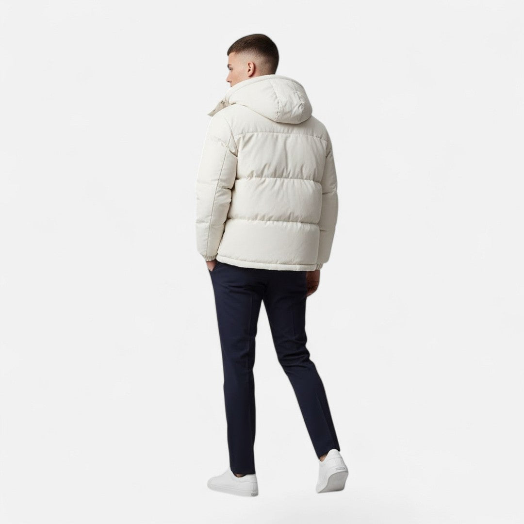 Valmonti | Men’s Hooded Solid-Colour Padded Jacket