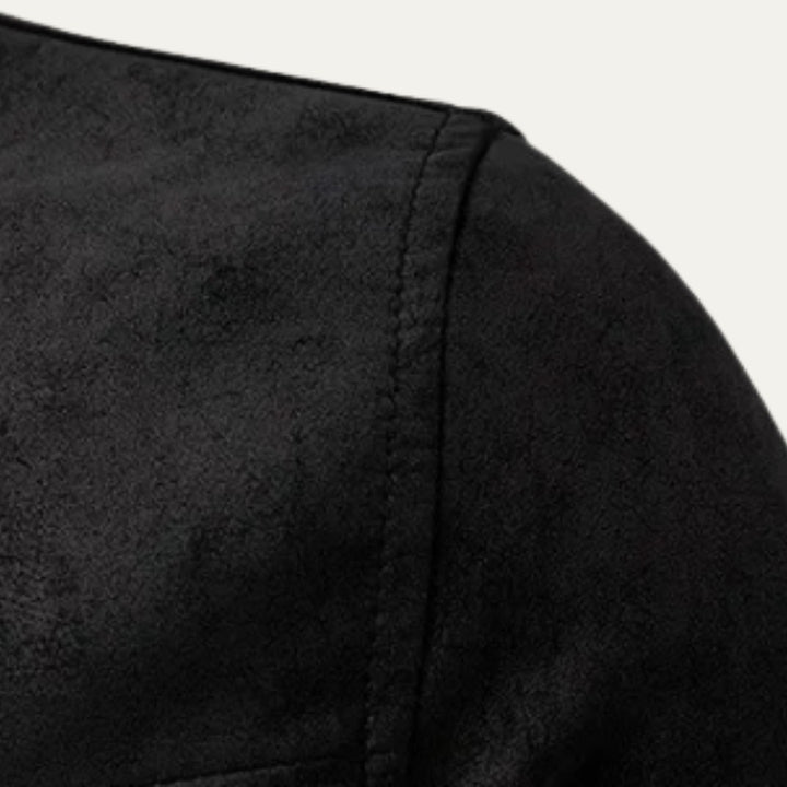 Men’s Casual Zip Up Leather Biker Jacket
