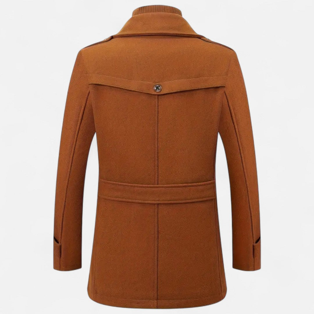 Valmonti | Men’s Slim-Fit Tweed Coat