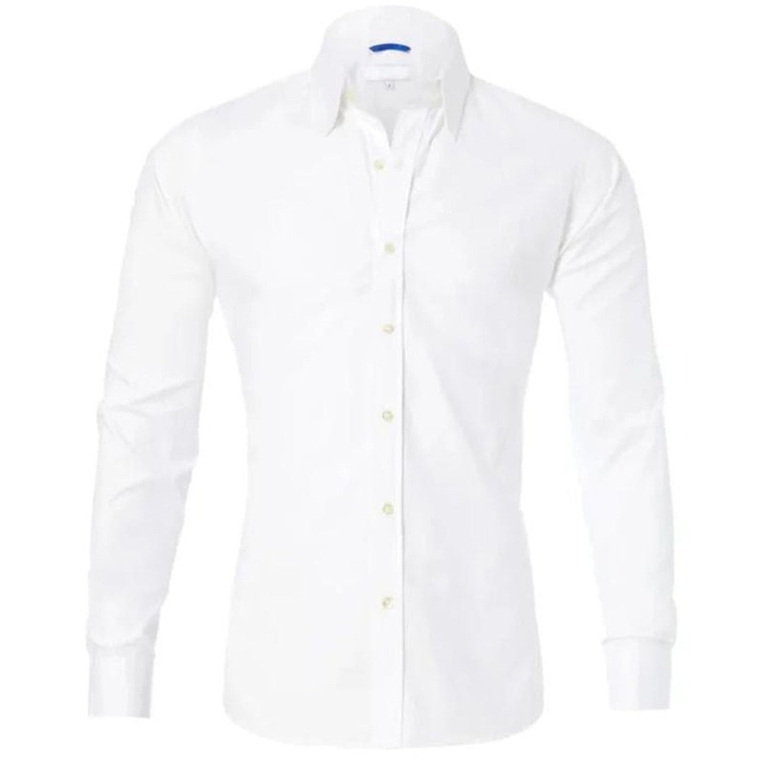 Hidden-Zip Button-Front Shirt