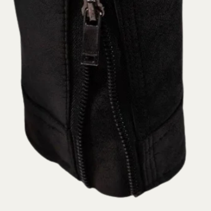 Men’s Casual Zip Up Leather Biker Jacket