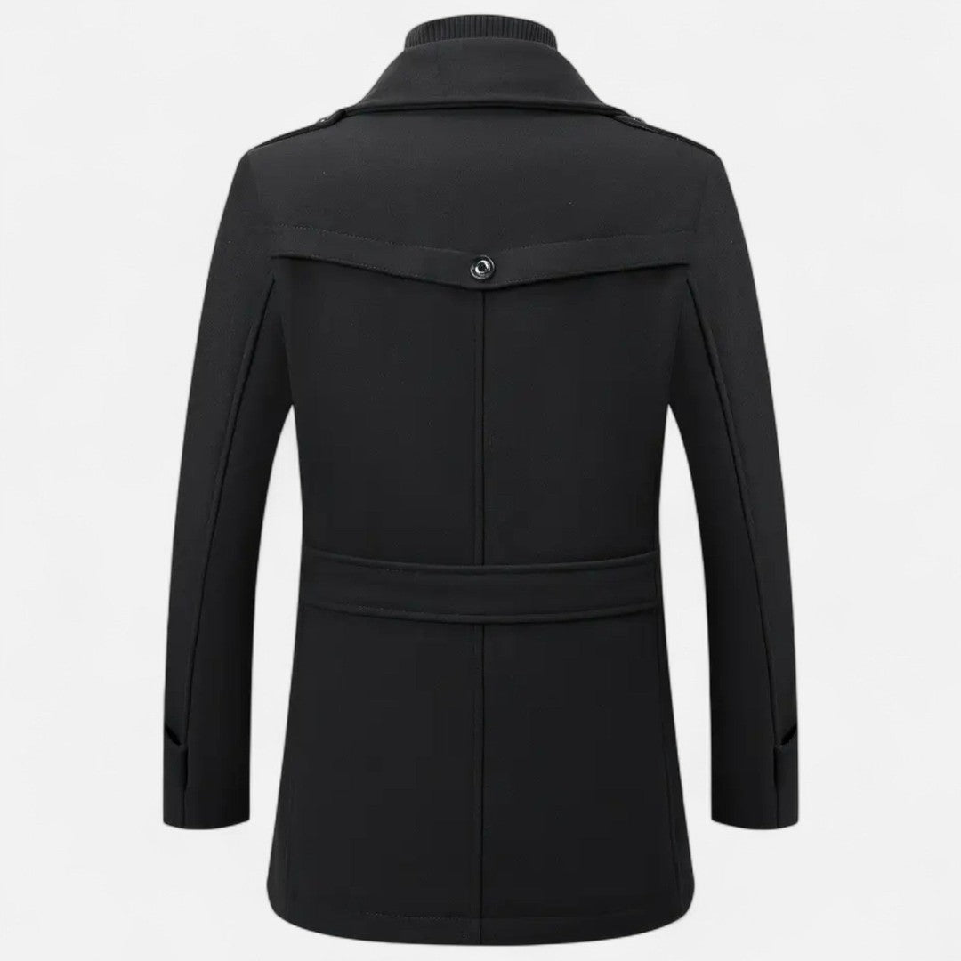 Valmonti | Men’s Slim-Fit Tweed Coat