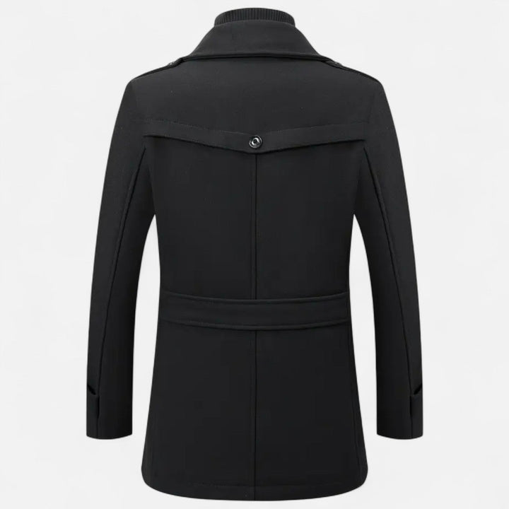 Valmonti | Men’s Slim-Fit Tweed Coat