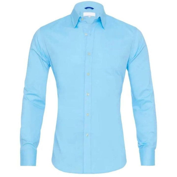 Hidden-Zip Button-Front Shirt