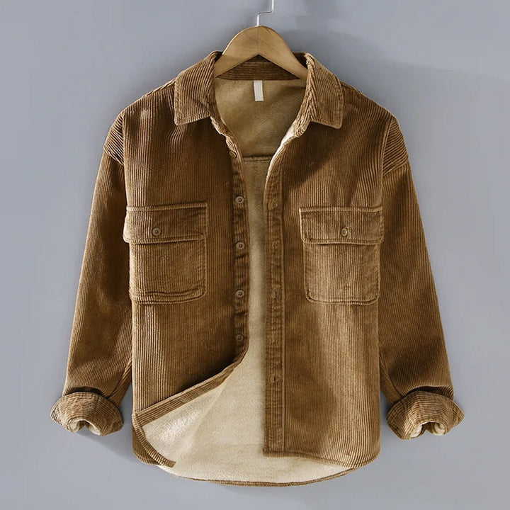 Harlan Reid - Corduroy Shirt Jacket Sherpa-Lined Chest Pockets