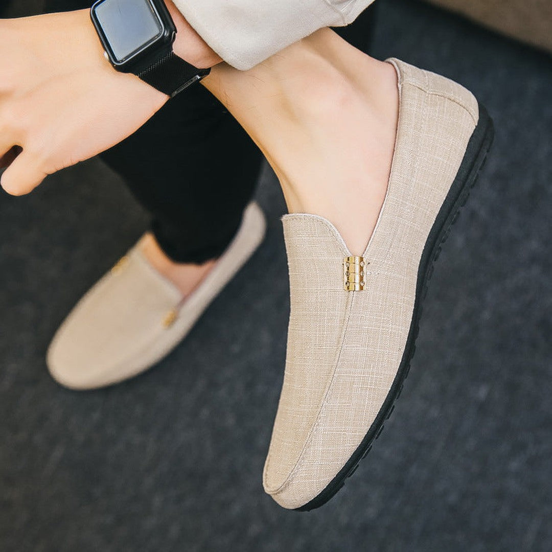 SLIP-ON CANVAS LOAFERS FOR MEN