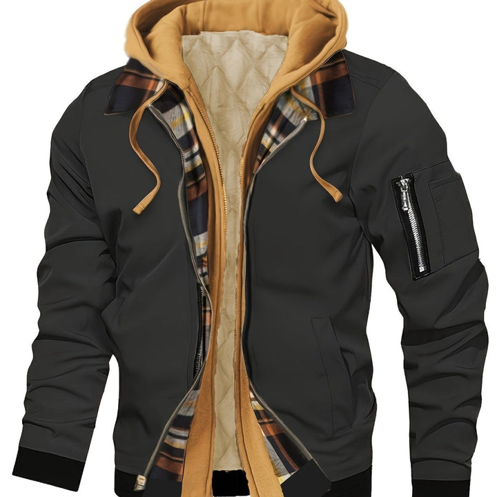 Hooded Warm-Lined Zip Jacket