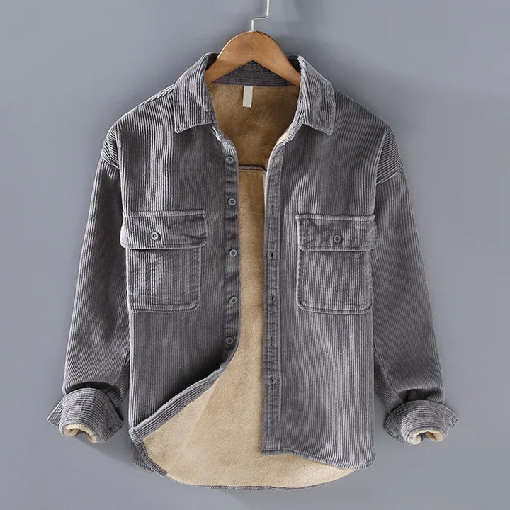 Harlan Reid - Corduroy Shirt Jacket Sherpa-Lined Chest Pockets
