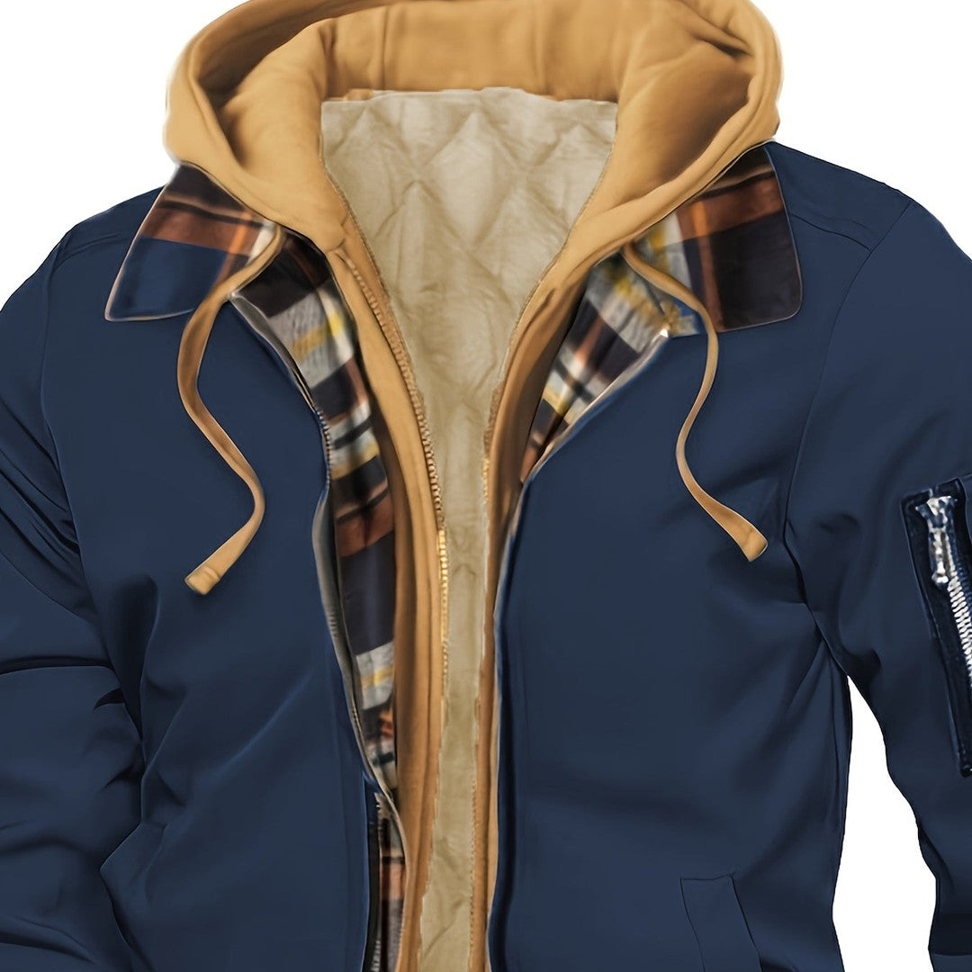 Hooded Warm-Lined Zip Jacket