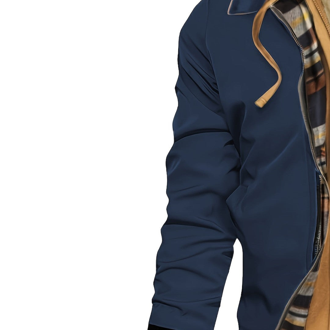 Hooded Warm-Lined Zip Jacket