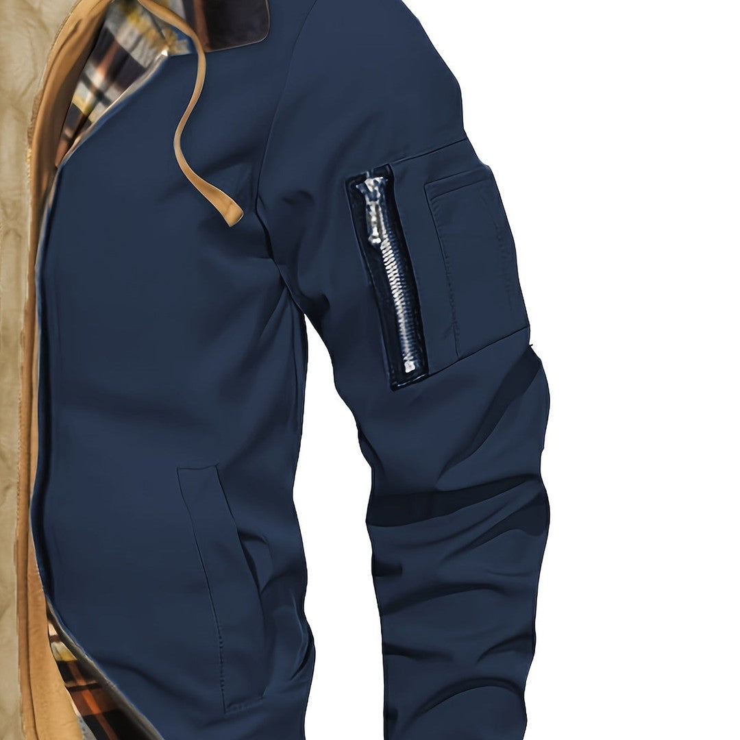 Hooded Warm-Lined Zip Jacket