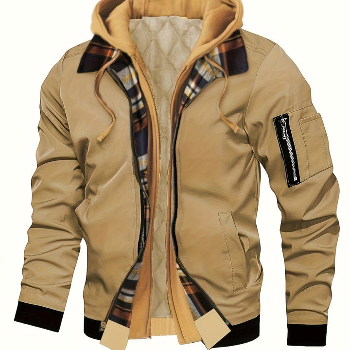 Hooded Warm-Lined Zip Jacket