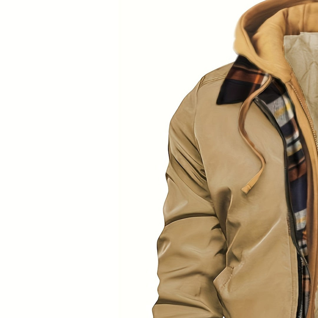 Hooded Warm-Lined Zip Jacket