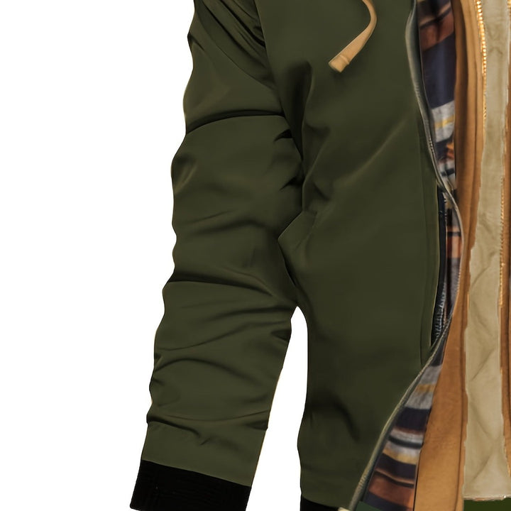 Hooded Warm-Lined Zip Jacket