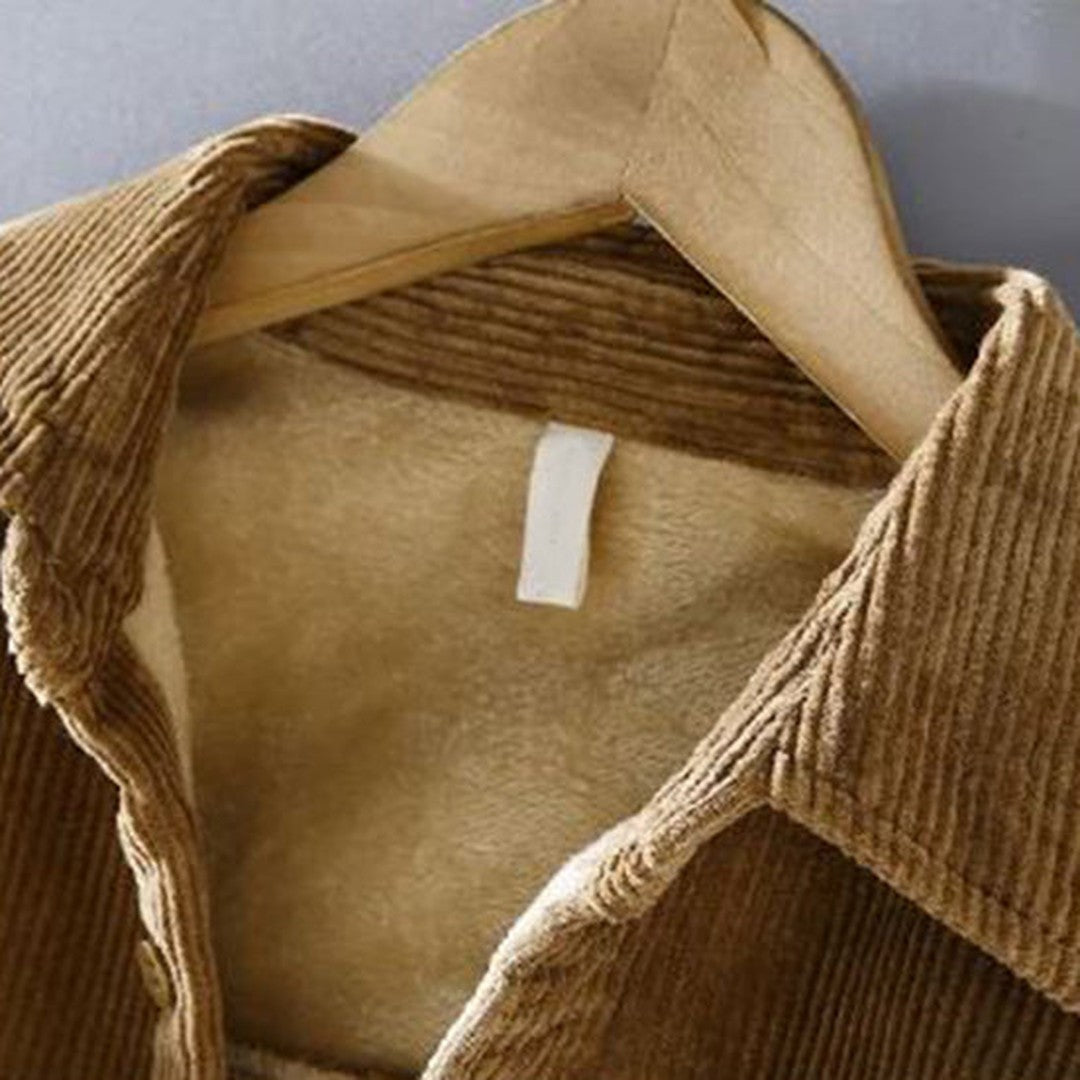 Harlan Reid - Corduroy Shirt Jacket Sherpa-Lined Chest Pockets