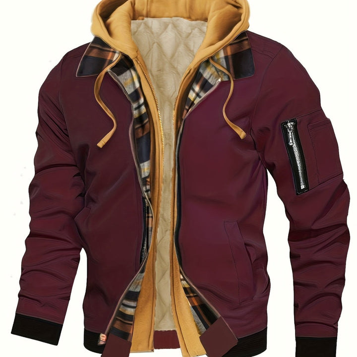 Hooded Warm-Lined Zip Jacket