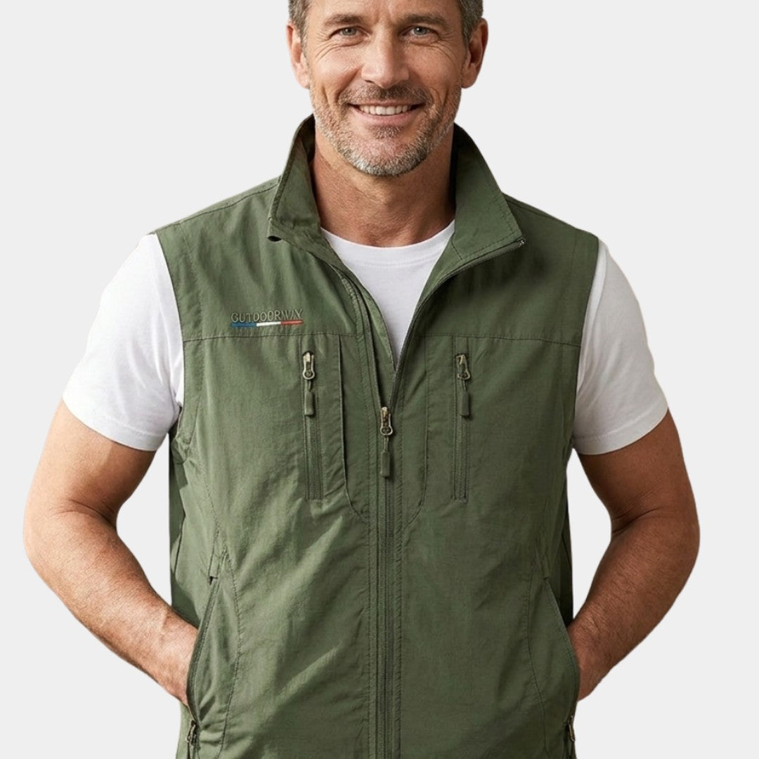 MULTI POCKET UTILITY VEST FOR MEN