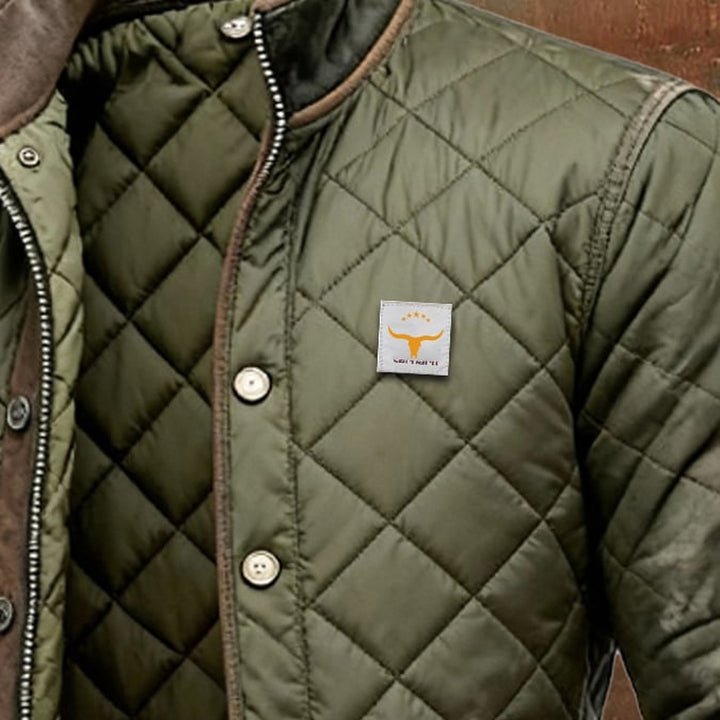 Men's Quilted Classic Button-Front Winter Jacket - photo 2