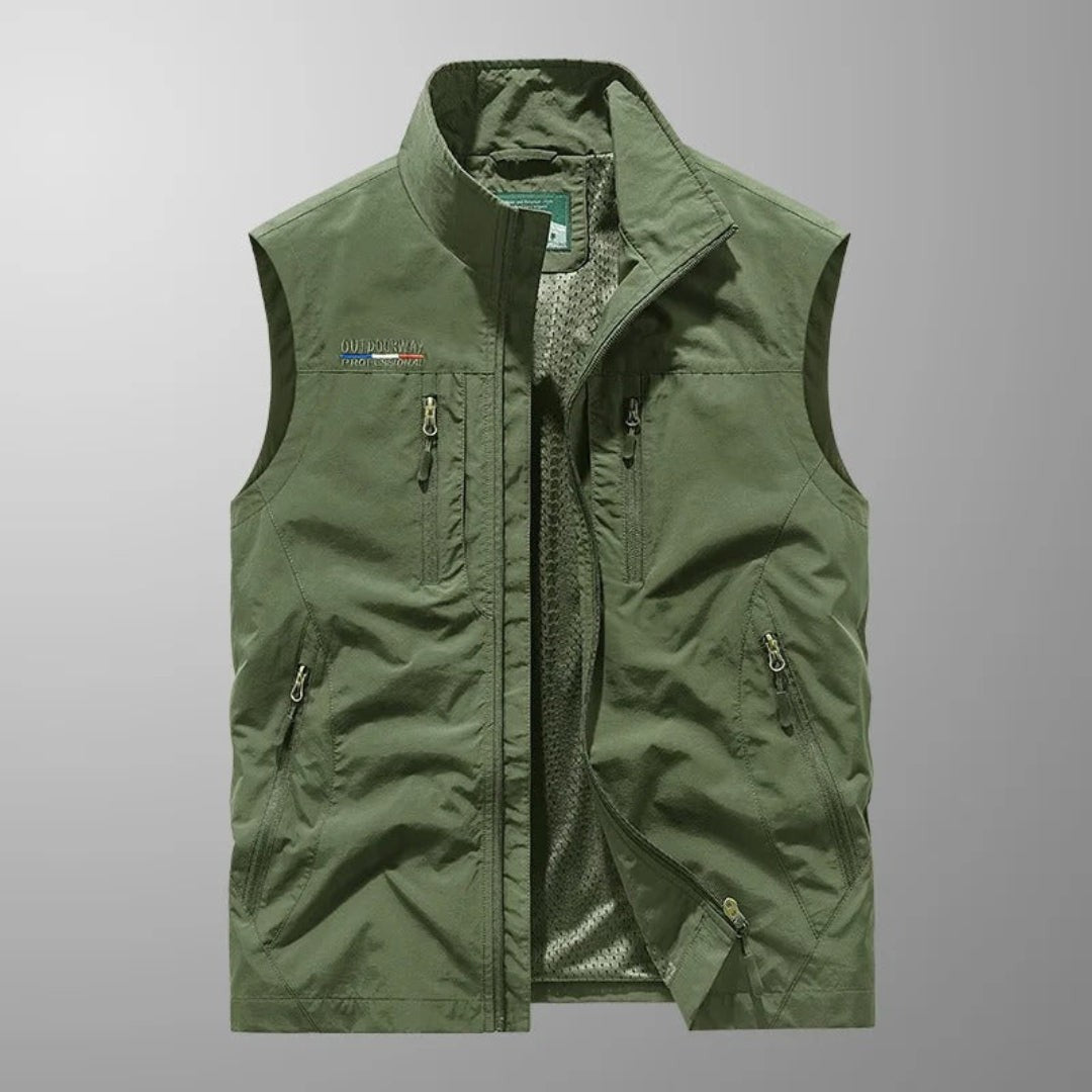 MULTI POCKET UTILITY VEST FOR MEN