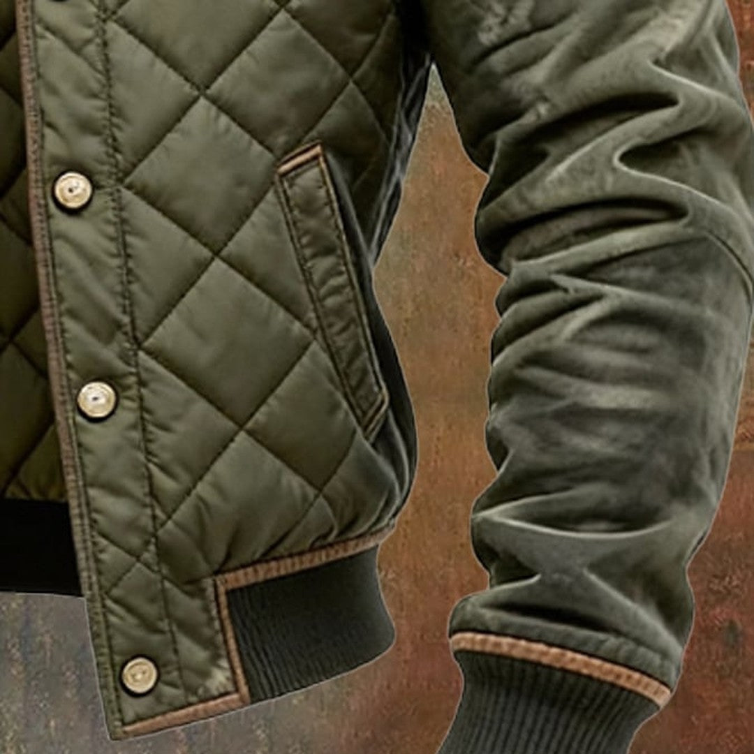 Men's Quilted Classic Button-Front Winter Jacket - photo 3
