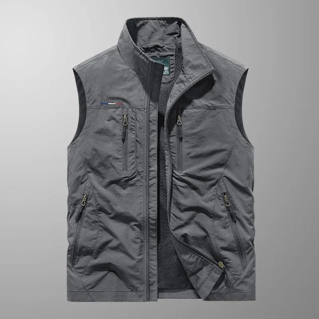 MULTI POCKET UTILITY VEST FOR MEN