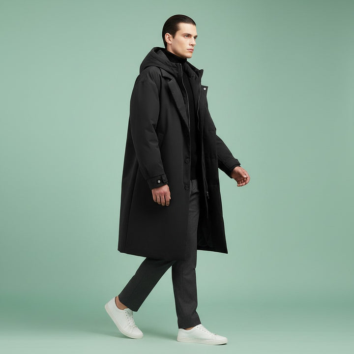 Long Line Hooded Coat
