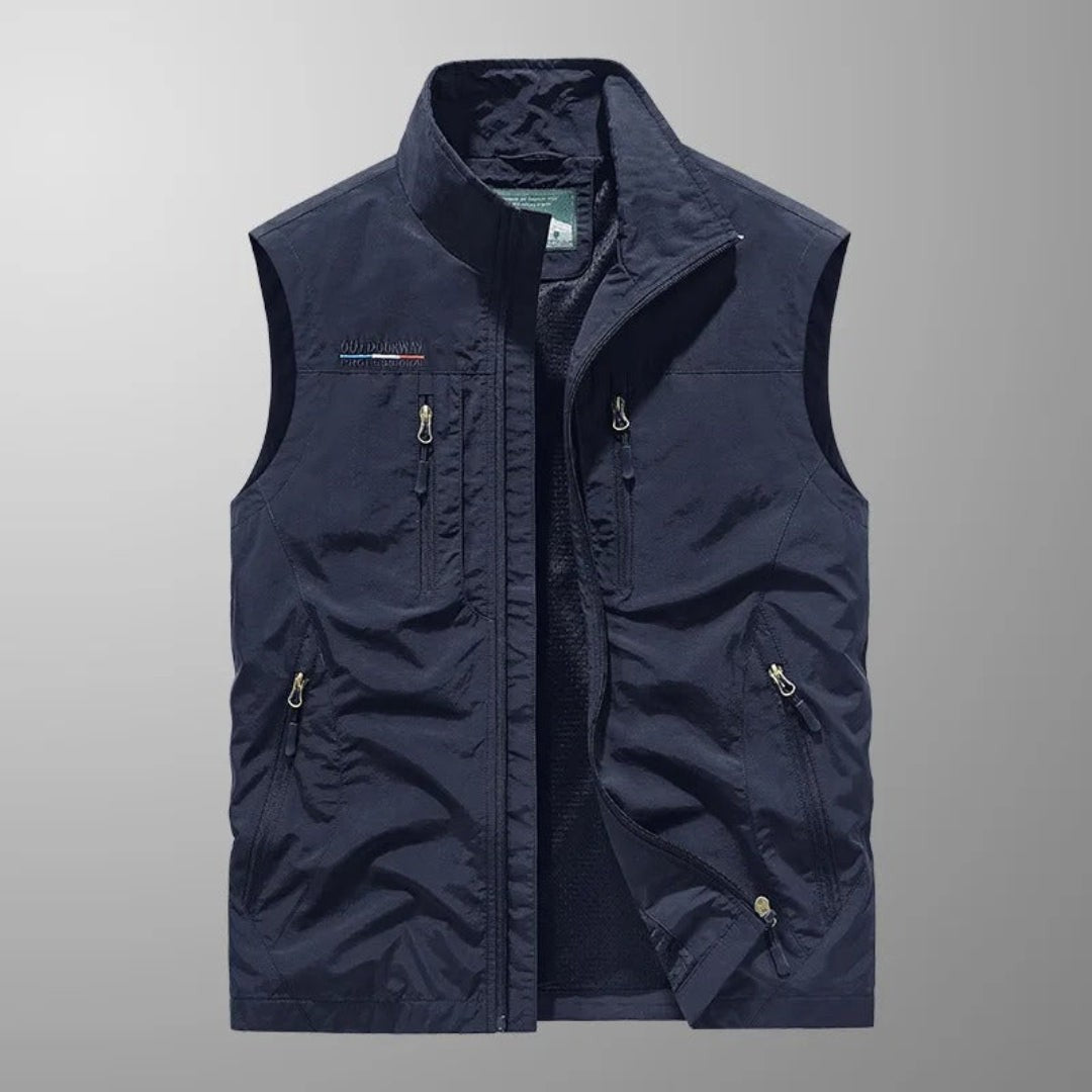 MULTI POCKET UTILITY VEST FOR MEN