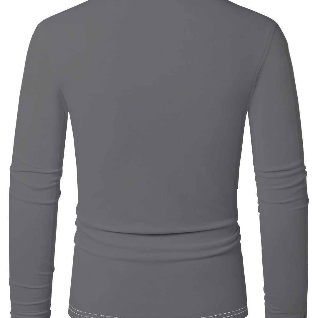 Long Sleeve Holiday Print Shirt
