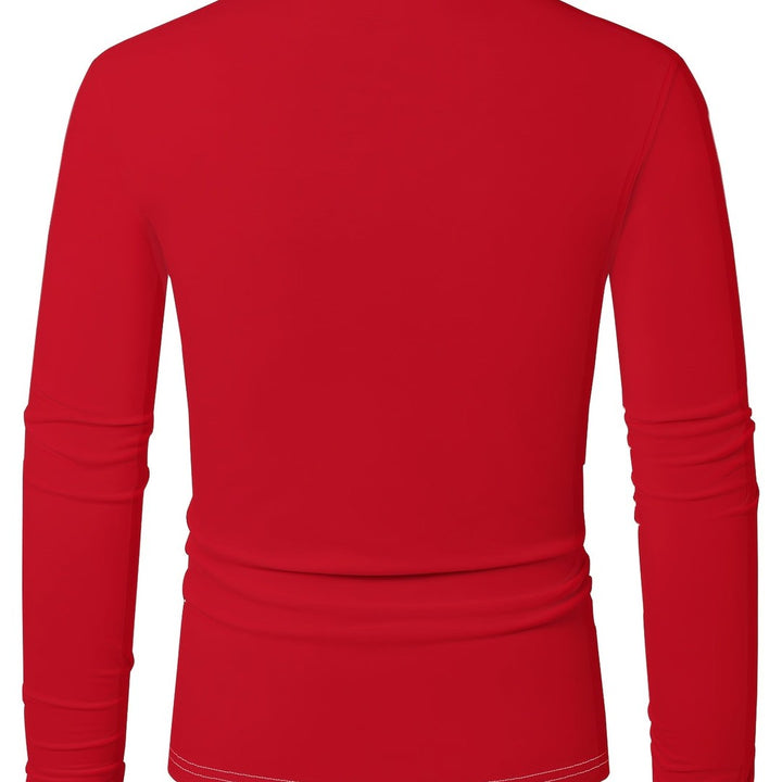Long Sleeve Holiday Print Shirt