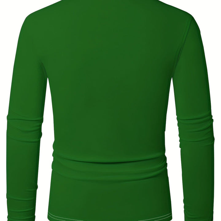 Long Sleeve Holiday Print Shirt