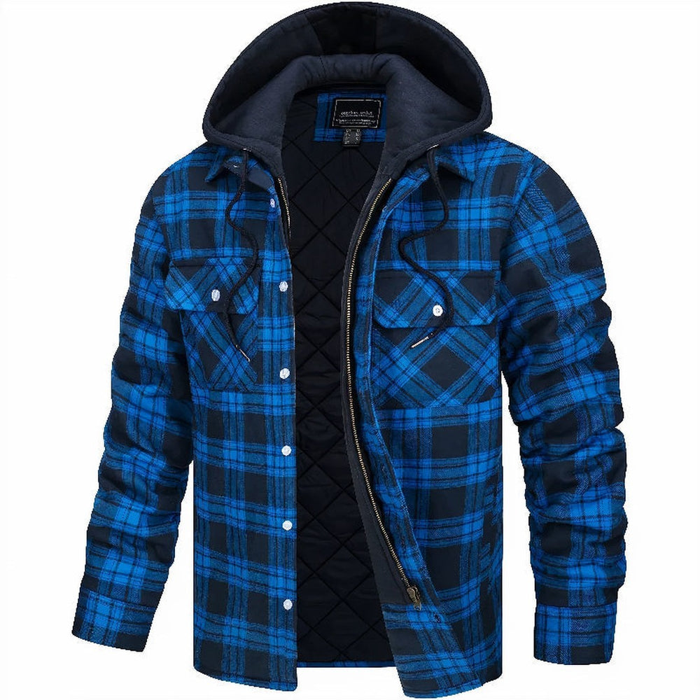 Quilted Flannel Shirt Jacket