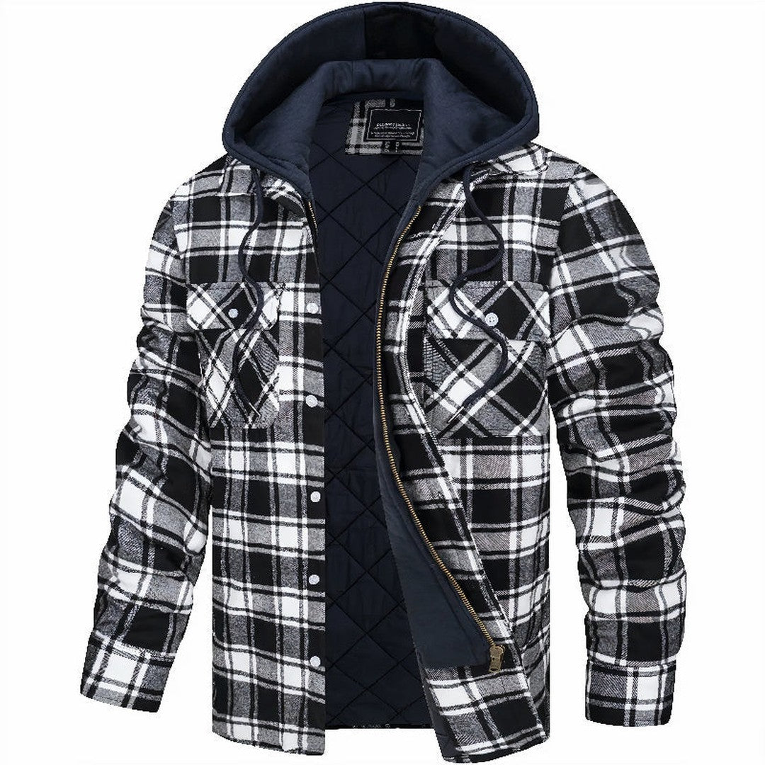 Quilted Flannel Shirt Jacket