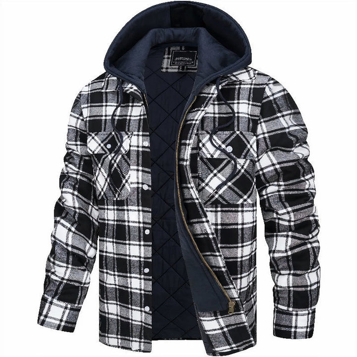 Quilted Flannel Shirt Jacket