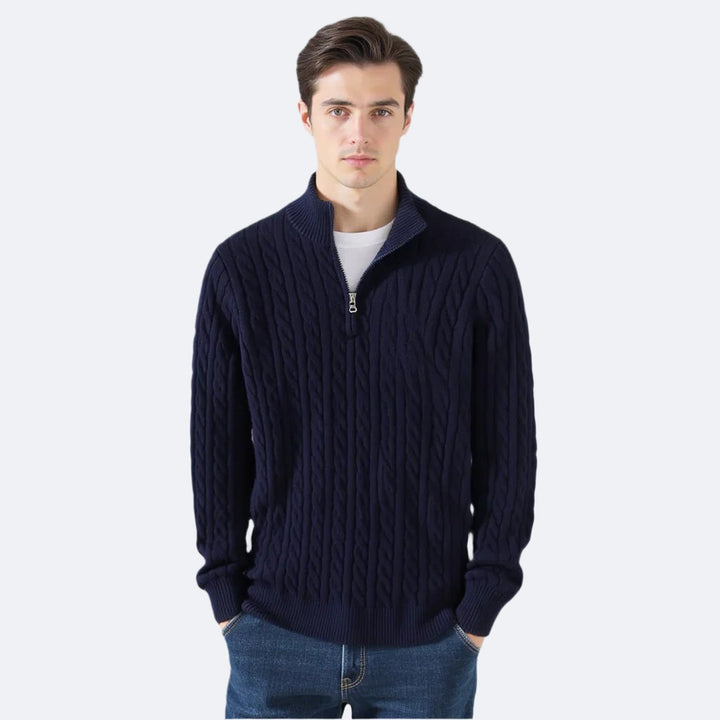 TAEBAEK Zipped Cable Sweater - 5-Pack
