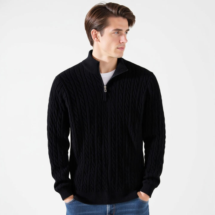 TAEBAEK Zipped Cable Sweater - 5-Pack
